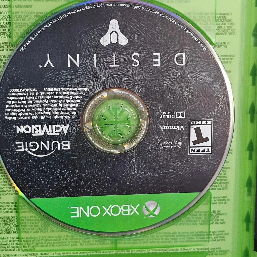 Destiny The Taken King Legendary Edition Xbox One Bungie Activision Game Disc